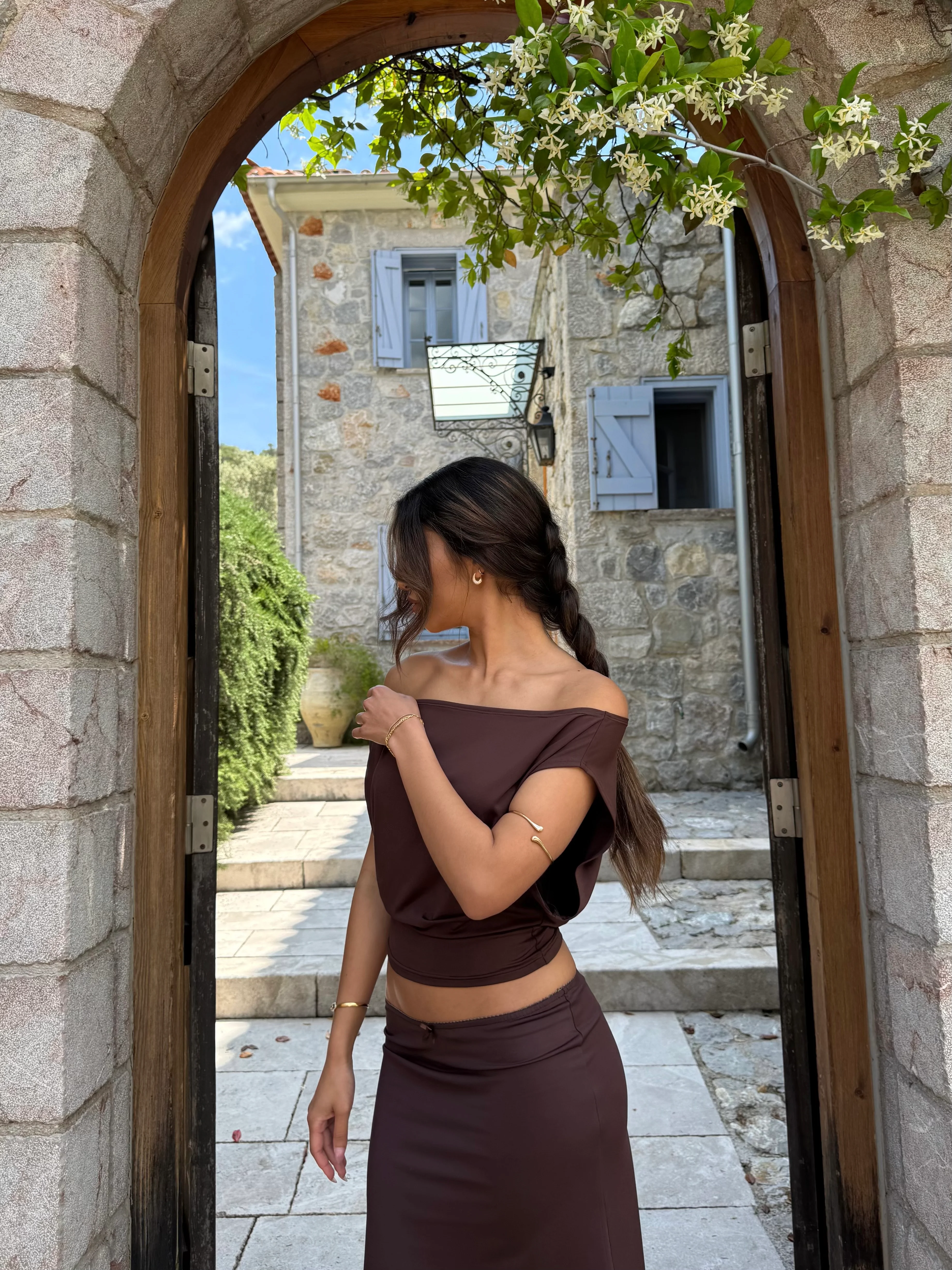 Hera basic top - dark brown - Image 4