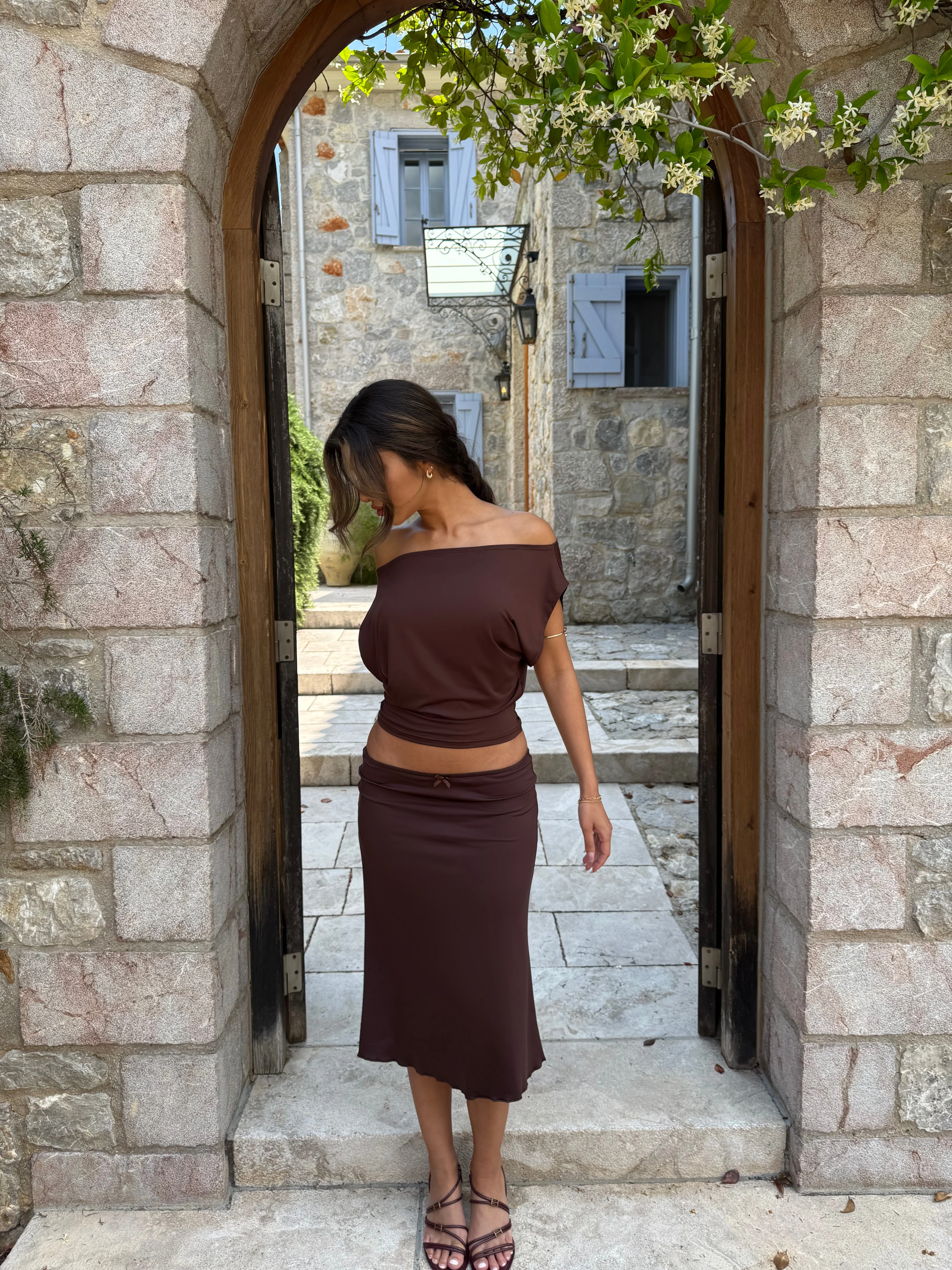 Hera basic top - dark brown - Image 5