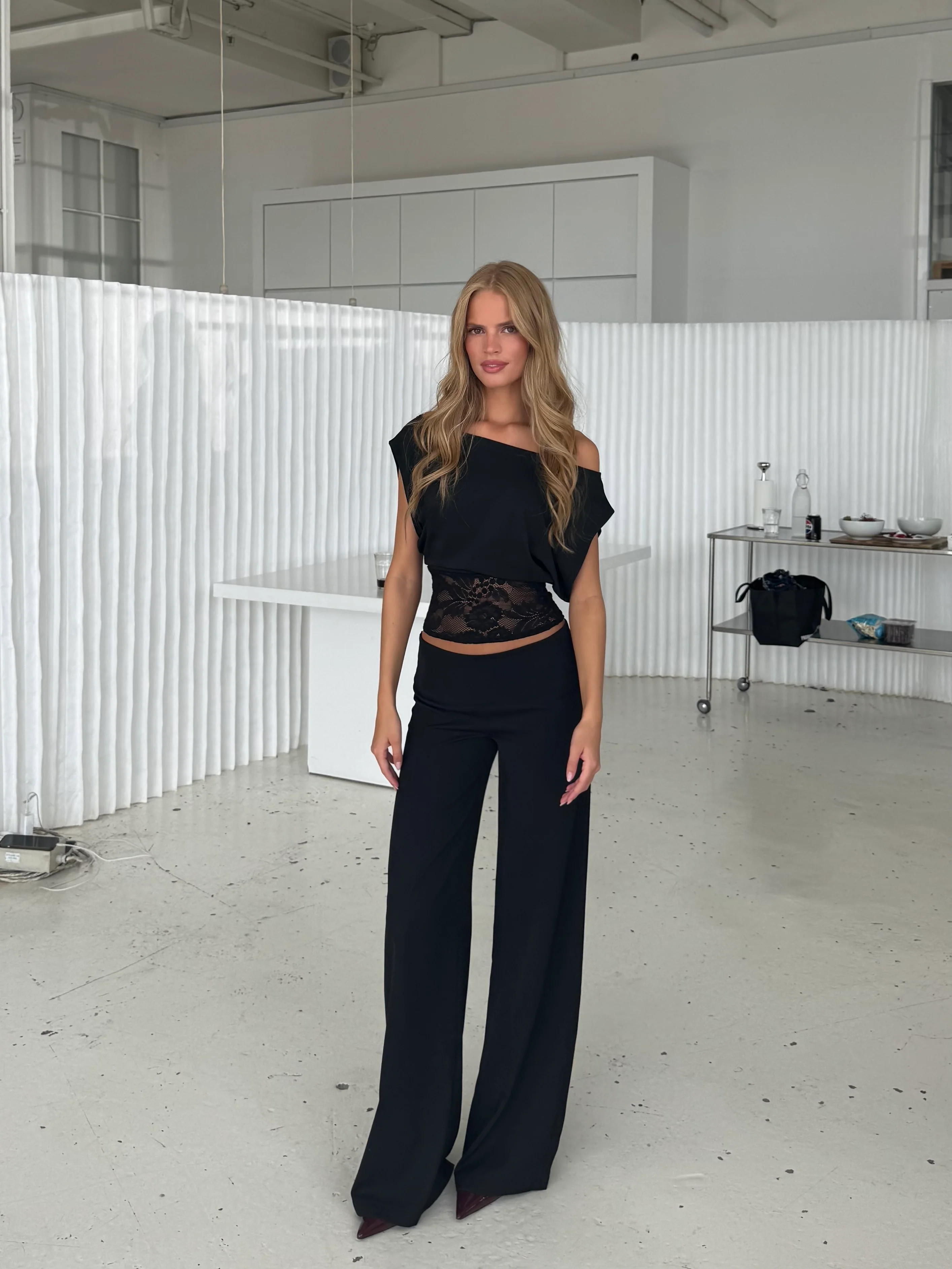 Hera basic lace top - black - Image 5